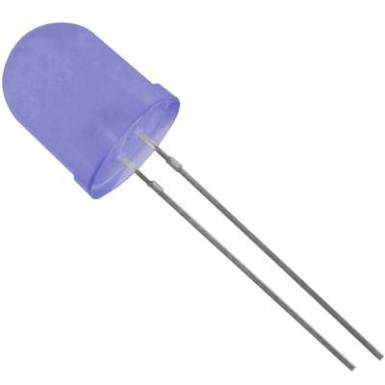 LED, Tru Components, 10 mm, szórt, kék, 700 mcd LED, Tru Components, 10 mm, szórt, kék, 700 mcd