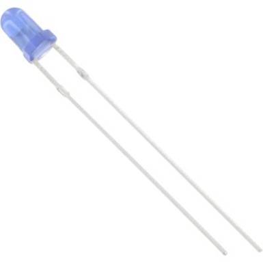 LED 3 mm, diffus kék 500 mcd, Tru Components LED 3 mm, diffus kék 500 mcd, Tru Components