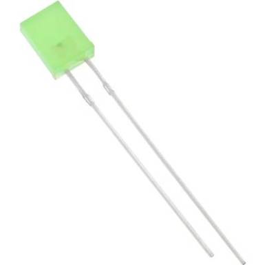 LED dióda, szögletes 2x5mm zöld 1250mcd Tru Components LED dióda, szögletes 2x5mm zöld 1250mcd Tru Components