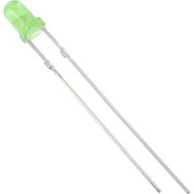 LED 3mm diffus zöld 175mcd LED 3mm diffus zöld 175mcd