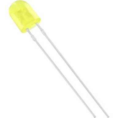 LED 5,1mm oval diffus s&aacute;rga 450mcd