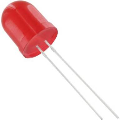 LED 10mm diffus piros 900mcd LED 10mm diffus piros 900mcd