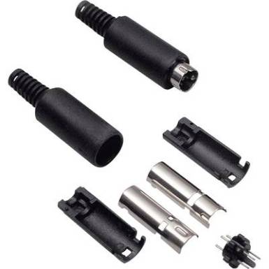 Mini DIN dugó, 6 pól., Tru Components 1578798 Mini DIN dugó, 6 pól., Tru Components 1578798