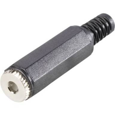 3,5 mm-es jack aljzat, 4 pól., törésgátlóval, Tru Components 3,5 mm-es jack aljzat, 4 pól., törésgátlóval, Tru Components