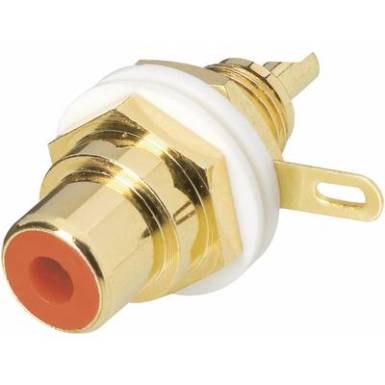 RCA aljzat, aranyozott, fekete, Tru Components RCA aljzat, aranyozott, fekete, Tru Components