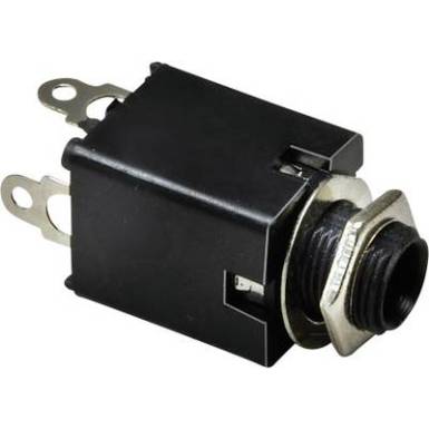 6,3 mm-es jack aljzat, sztereo, Tru Components 1578868 6,3 mm-es jack aljzat, sztereo, Tru Components 1578868