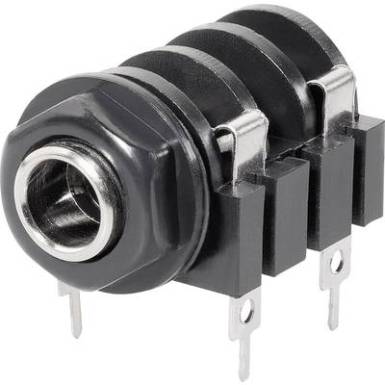 6,3 mm-es jack aljzat, mono, Tru Components 1578875 6,3 mm-es jack aljzat, mono, Tru Components 1578875