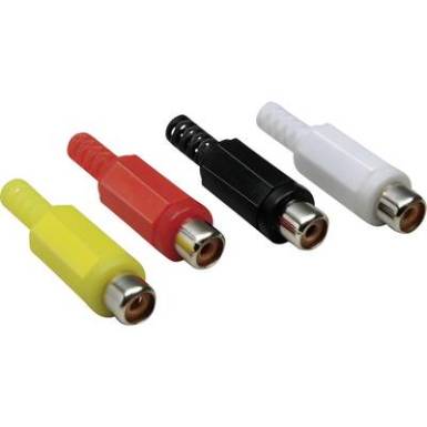 RCA aljzat, fekete, Tru Components RCA aljzat, fekete, Tru Components