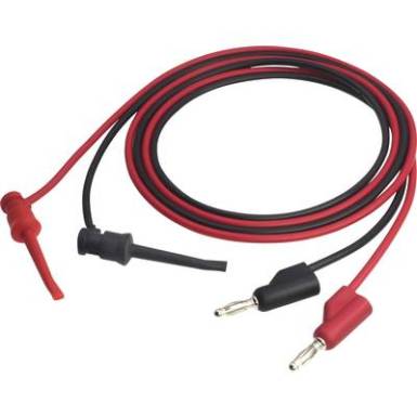 Mérővezeték kampóval 4 mm 1 m fekete/piros Voltcraft MSL-102 Mérővezeték kampóval 4 mm 1 m fekete/piros Voltcraft MSL-102