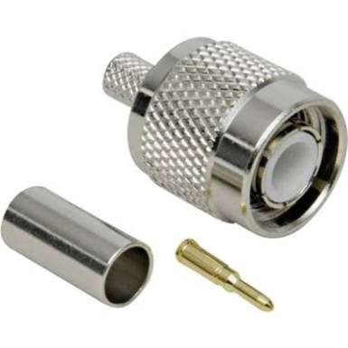 TNC dugó, egyenes, krimpelhető, 50 Ohm, RG 58, Tru Components TNC dugó, egyenes, krimpelhető, 50 Ohm, RG 58, Tru Components