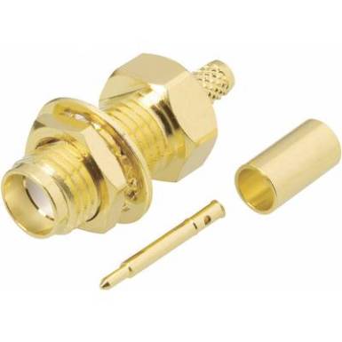 SMA beépíthető aljzat, krimpelhető, RG 174, Tru Components SMA beépíthető aljzat, krimpelhető, RG 174, Tru Components