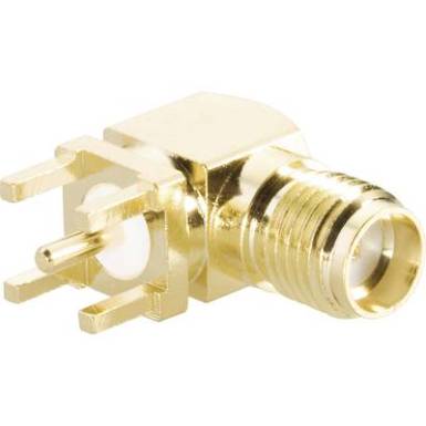 SMA be&eacute;p&iacute;thető aljzat 90&deg;, Tru Components 1579421