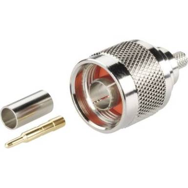 N csatlakozó dugó, egyenes, krimpelhető, RG 213, RG 8, Tru Components N csatlakozó dugó, egyenes, krimpelhető, RG 213, RG 8, Tru Components