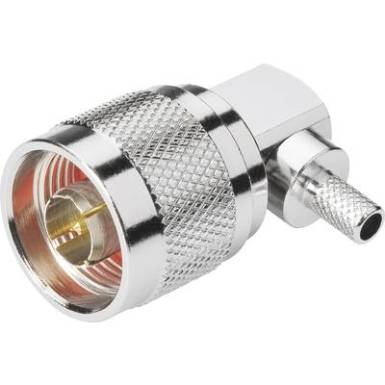 N csatlakozó dugó, hajlított, krimpelhető, RG 213, Tru Components N csatlakozó dugó, hajlított, krimpelhető, RG 213, Tru Components