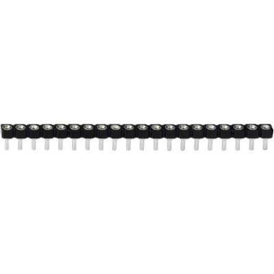 Precízis csatlakozó aljzat sor 1 x 20 pól., aranyozott, Tru Components 741347 Precízis csatlakozó aljzat sor 1 x 20 pól., aranyozott, Tru Components 741347