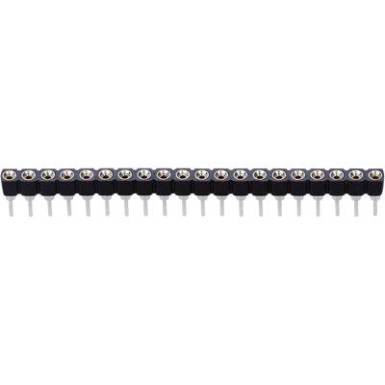 Precízis csatlakozó aljzat sor 1 x 20 pól., aranyozott, Tru Components 741360 Precízis csatlakozó aljzat sor 1 x 20 pól., aranyozott, Tru Components 741360
