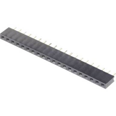 Tűs csatlakozósor, 1 x 36, aranyozott, RM 2,54 mm, Tru Components 740668 Tűs csatlakozósor, 1 x 36, aranyozott, RM 2,54 mm, Tru Components 740668