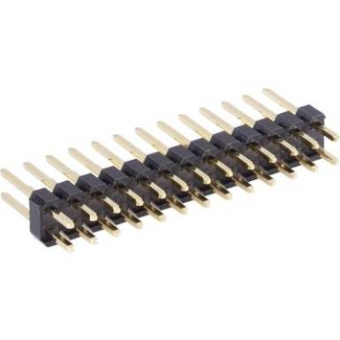 Tűs csatlakozósor 2 X 20 GERADE 2,54mm Tűs csatlakozósor 2 X 20 GERADE 2,54mm