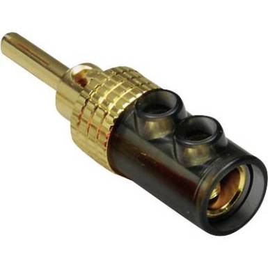 Banándugó Dugó, egyenes Tű átmérő: 4 mm Fekete TRU COMPONENTS Banándugó Dugó, egyenes Tű átmérő: 4 mm Fekete TRU COMPONENTS