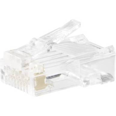 RJ45 moduláris csatlakozó dugó, egyenes, CAT5e, 8P8C, TRU COMPONENTS 1582438 RJ45 moduláris csatlakozó dugó, egyenes, CAT5e, 8P8C, TRU COMPONENTS 1582438