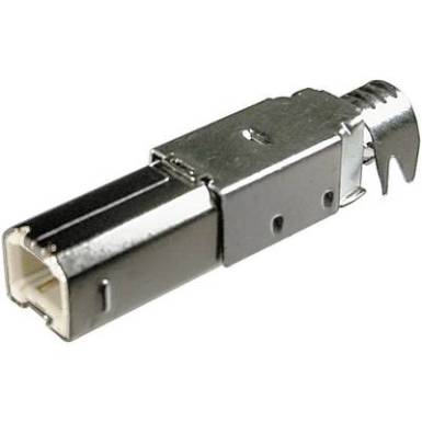K&aacute;belre szerelhető USB dug&oacute;, USB 2.0 dug&oacute; B, Tru Components