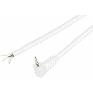 Jack csatlakozó, 3,5 mm Dugó, hajlított Pólusszám: 3 Sztereo Fehér TRU COMPONENTS Jack csatlakozó, 3,5 mm Dugó, hajlított Pólusszám: 3 Sztereo Fehér TRU COMPONENTS