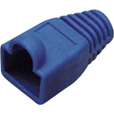 T&ouml;r&eacute;sg&aacute;tl&oacute; RJ45 csatlakoz&oacute; dug&oacute;hoz, CAT6a, k&eacute;k, egyenes, TRU COMPONENTS 1582539