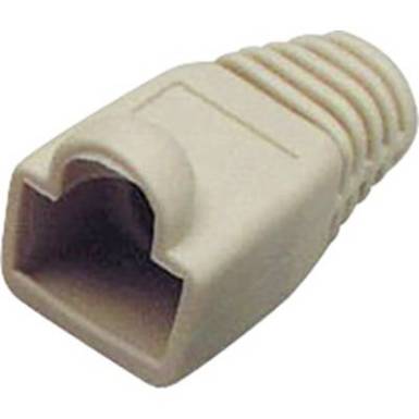 Törésgátló RJ45 csatlakozó dugóhoz, CAT6a, szürke, egyenes, TRU COMPONENTS 1582636 Törésgátló RJ45 csatlakozó dugóhoz, CAT6a, szürke, egyenes, TRU COMPONENTS 1582636