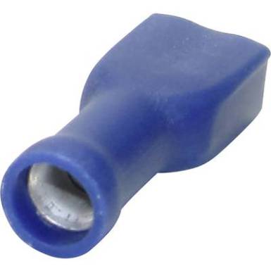Lapos csúszósaru hüvely 2,8 x 0,5 mm, szigetelt, kék, Tru Components 1582966 Lapos csúszósaru hüvely 2,8 x 0,5 mm, szigetelt, kék, Tru Components 1582966