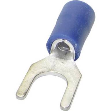 Villás kábelsaru 1.50 mm? 2.50 mm? Lyuk átmérő=3.20 mm Részlegesen szigetelt Kék TRU COMPONENTS 1582968 Villás kábelsaru 1.50 mm? 2.50 mm? Lyuk átmérő=3.20 mm Részlegesen szigetelt Kék TRU COMPONENTS 1582968