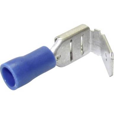 Cs&uacute;sz&oacute;sarus h&uuml;vely Le&aacute;gaz&aacute;ssal 6.30 mm/0.80 mm 180 &deg; R&eacute;szlegesen szigetelt S&aacute;rga TRU COMPONENTS 1582974