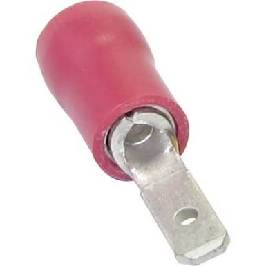 Laposérintkezős dugó 6.30 mm/0.80 mm 180 ° Részlegesen szigetelt Piros TRU COMPONENTS 1583058 Laposérintkezős dugó 6.30 mm/0.80 mm 180 ° Részlegesen szigetelt Piros TRU COMPONENTS 1583058