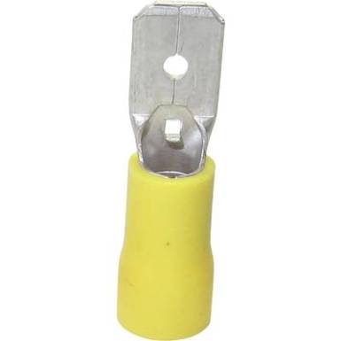 Laposérintkezős dugó 6.30 m/0.80 mm 180 ° Részlegesen szigetelt Sárga TRU COMPONENTS 1583063 Laposérintkezős dugó 6.30 m/0.80 mm 180 ° Részlegesen szigetelt Sárga TRU COMPONENTS 1583063