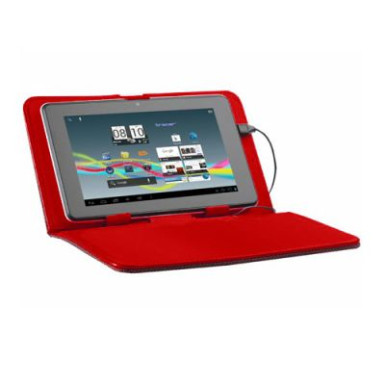 7" Tablet tok piros, univerzális, kitámasztható