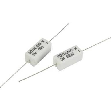 Nagy terhelhetőségű ellenállás 1 Ohm Axiális kivezetéssel 5 W TRU COMPONENTS TC-PRW05WJW10JB00203 Nagy terhelhetőségű ellenállás 1 Ohm Axiális kivezetéssel 5 W TRU COMPONENTS TC-PRW05WJW10JB00203