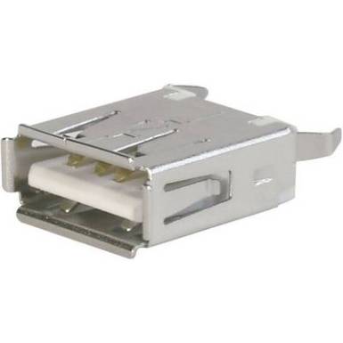 Beépíthető USB aljzat, USB 2.0 aljzat A, 180°, Tru Components TC-A-USB A-TOP-203 Beépíthető USB aljzat, USB 2.0 aljzat A, 180°, Tru Components TC-A-USB A-TOP-203