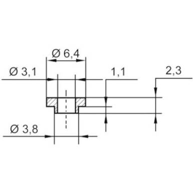 Alkatrészlábszigetelő hüvely 6.4 mm, 3.8 mm TRU COMPONENTS TC-V5731-203 Alkatrészlábszigetelő hüvely 6.4 mm, 3.8 mm TRU COMPONENTS TC-V5731-203