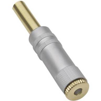 2,5 mm-es jack aljzat, egyenes, 3 pól., sztereo, aranyozott, TRU COMPONENTS 2,5 mm-es jack aljzat, egyenes, 3 pól., sztereo, aranyozott, TRU COMPONENTS