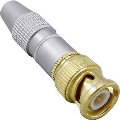 BNC dugó, egyenes 50 Ohm, TRU COMPONENTS 1587132 BNC dugó, egyenes 50 Ohm, TRU COMPONENTS 1587132
