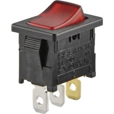 Billenőkapcsoló R13-66B-02 LED 12VDC, Tru Componets Billenőkapcsoló R13-66B-02 LED 12VDC, Tru Componets