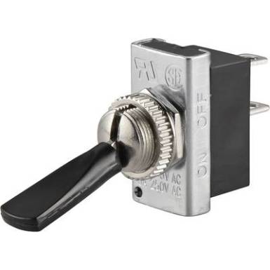 Karos billenőkapcsoló 250 V/AC 6 A 1 x KI/BE TRU COMPONENTS TC-R13-25A1-01 Reteszelő Karos billenőkapcsoló 250 V/AC 6 A 1 x KI/BE TRU COMPONENTS TC-R13-25A1-01 Reteszelő