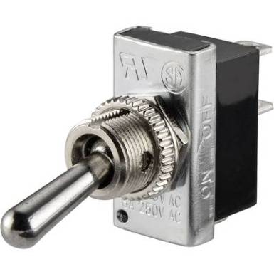 Karos billenőkapcsoló 250 V/AC 6 A 1 x KI/BE TRU COMPONENTS TC-R13-25A2-05 Reteszelő Karos billenőkapcsoló 250 V/AC 6 A 1 x KI/BE TRU COMPONENTS TC-R13-25A2-05 Reteszelő