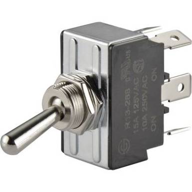Karos billenőkapcsol&oacute; 250 V/AC 10 A 2 x BE/BE TRU COMPONENTS TC-R13-28B-01 Reteszelő