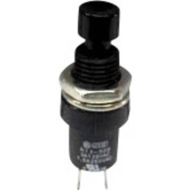 Nyom&oacute;gomb 250 V/AC 1.5 A 1 x BE/(KI) TRU COMPONENTS TC-R13-509B-05BK Nyom&oacute;