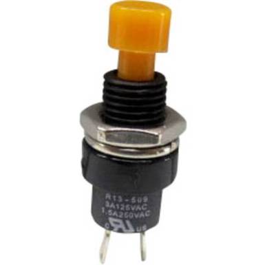 Nyomógomb 250 V/AC 1.5 A 1 x KI/(BE) TRU COMPONENTS TC-R13-509A-05YL Nyomó Nyomógomb 250 V/AC 1.5 A 1 x KI/(BE) TRU COMPONENTS TC-R13-509A-05YL Nyomó