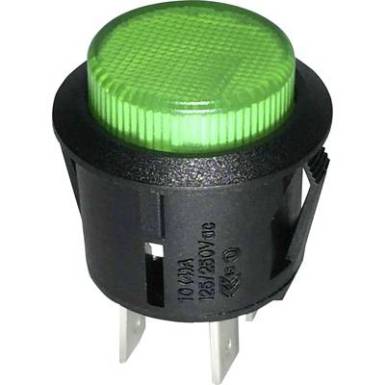 Kapcsoló 250 V/AC 1.5 A 1 x KI/BE TRU COMPONENTS TC-R13-523BL-05GN Reteszelő Kapcsoló 250 V/AC 1.5 A 1 x KI/BE TRU COMPONENTS TC-R13-523BL-05GN Reteszelő