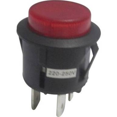 Nyomógomb 250 V/AC 6 A 1 x KI/(BE) TRU COMPONENTS TC-R13-527AL-02RT Nyomó Nyomógomb 250 V/AC 6 A 1 x KI/(BE) TRU COMPONENTS TC-R13-527AL-02RT Nyomó
