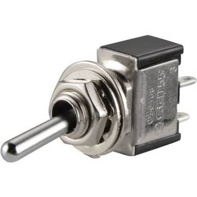 Karos billenőkapcsoló 250 V/AC 3 A 1 x BE/KI/BE TRU COMPONENTS TC-TA103G1 Reteszelő/0/reteszelő Karos billenőkapcsoló 250 V/AC 3 A 1 x BE/KI/BE TRU COMPONENTS TC-TA103G1 Reteszelő/0/reteszelő
