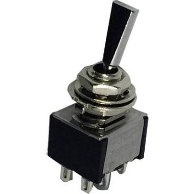 Karos billenőkapcsoló 250 V/AC 3 A 2 x BE/BE TRU COMPONENTS TC-TA202F1 Reteszelő Karos billenőkapcsoló 250 V/AC 3 A 2 x BE/BE TRU COMPONENTS TC-TA202F1 Reteszelő