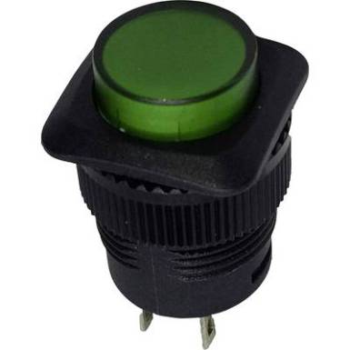 Nyomógomb 250 V/AC 1.5 A 1 x KI/(BE) TRU COMPONENTS TC-R13-508A-05GN Nyomó Nyomógomb 250 V/AC 1.5 A 1 x KI/(BE) TRU COMPONENTS TC-R13-508A-05GN Nyomó